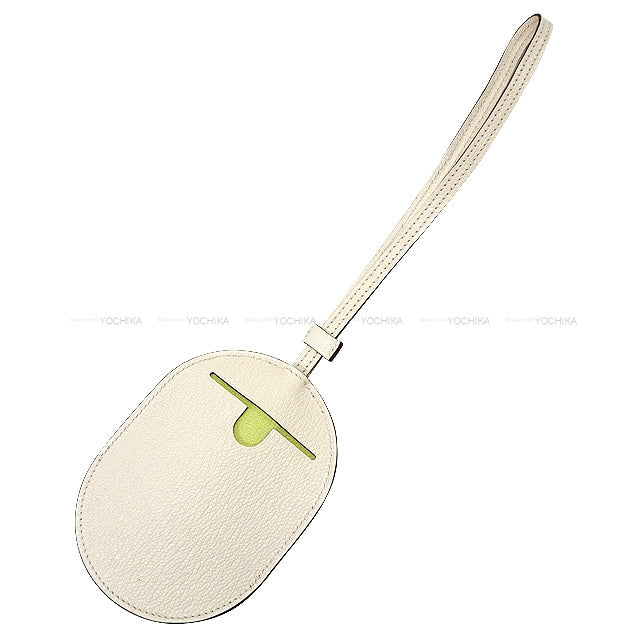 HERMES key case Keyholder In the loop Wink Nata/Jaune Bourgeon/Cuivre Chevre Myzore Silver HW Stamp B[BRAND NEW][Authentic]