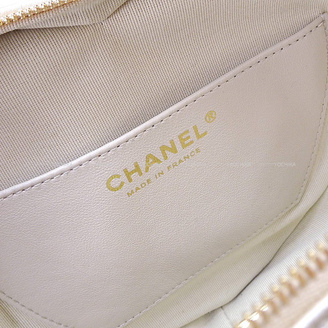 2022SS CHANEL Shoulder bag Heart Matelasse Coco Flap Large Chain Gold Lambskin Champagne Gold HW AS3191[EXCELLENT][Authentic]