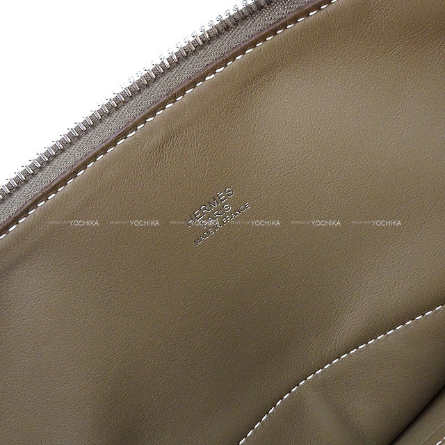 HERMES Shoulder bag Bolide31 Etoupe Taurillon Clemence Silver HW Stamp Z[EXCELLENT][Authentic]
