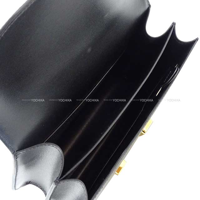 HERMES Shoulder bag Constance 3 18 Miroir Noir (Black) Veau Sikkim Gold HW Stamp B[BRAND NEW][Authentic]