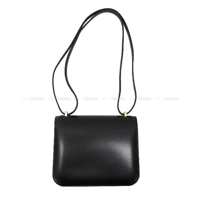 HERMES Shoulder bag Constance 3 18 Miroir Noir (Black) Box Calf Gold HW Stamp B[BRAND NEW][Authentic]