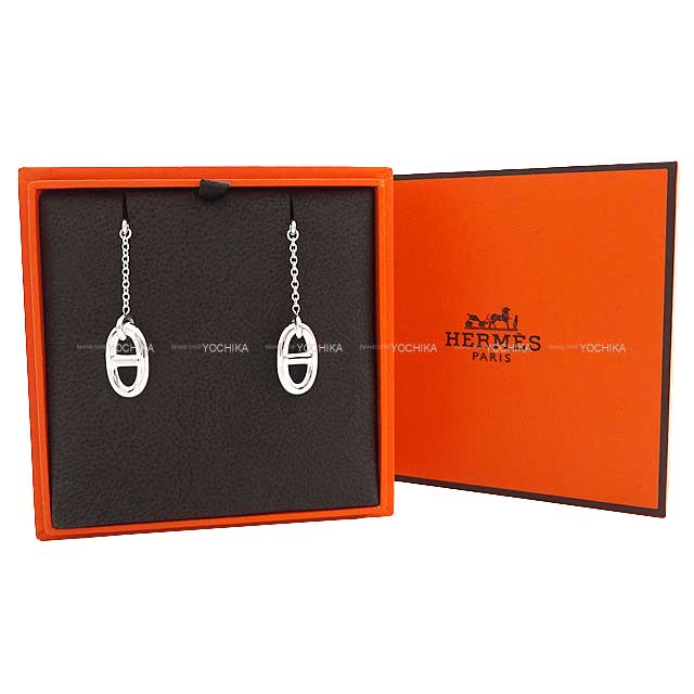 HERMES pierced earring Farandole MM Chaine D'ancre Silver925[BRAND NEW][Authentic]