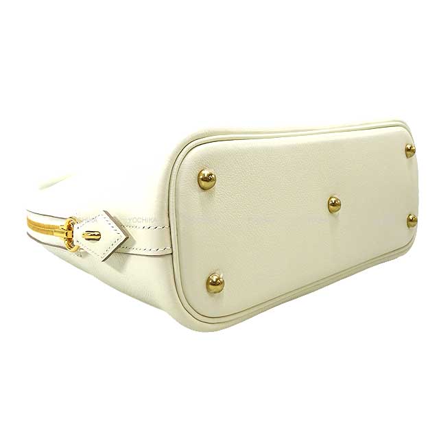 HERMES Shoulder bag Bolide1923 25 Verso Mushroom/Sesami Evercolor Gold HW Stamp U[EXCELLENT][Authentic]