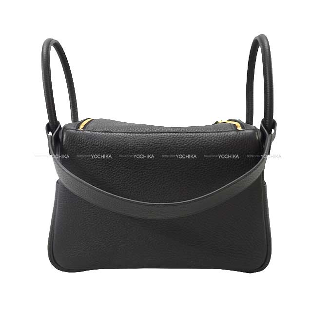 HERMES Shoulder bag Lindy 26 Noir (Black) Taurillon Clemence Gold HW Stamp K[BRAND NEW][Authentic]