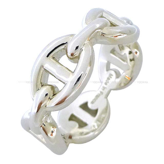 HERMES ring Chaine D'ancre Enchainee PM Silver Silver925 (SV925 Ag925) #49 Silver HW[EXCELLENT][Authentic]