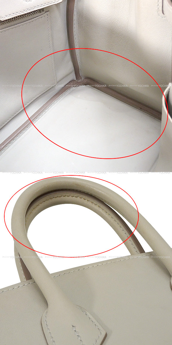 [Pre-loved] HERMES Handbag Birkin25 Beton Evercalf Silver HW Stamp D[USED A][Authentic]