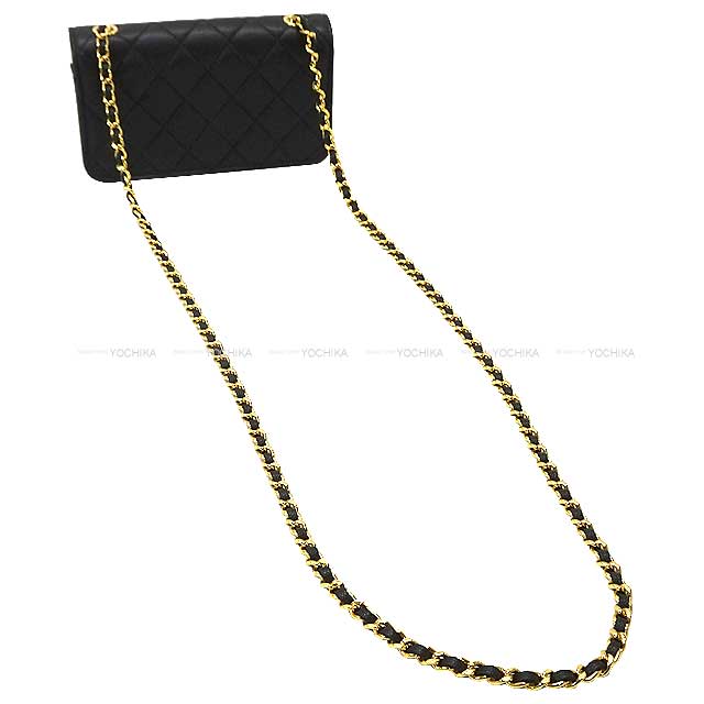 2023 CHANEL Shoulder bag Matelasse COCO Mark Trump Motif Flap Phone Chain Noir (Black) Graind Calf(Caviarskin) Gold HW AP3084[EXCELLENT][Authentic]