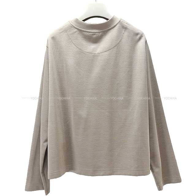 HERMES Sweater Sweatshirt with Serie patch #38 51% cotton/40% silk/9% nylon[EXCELLENT][Authentic]