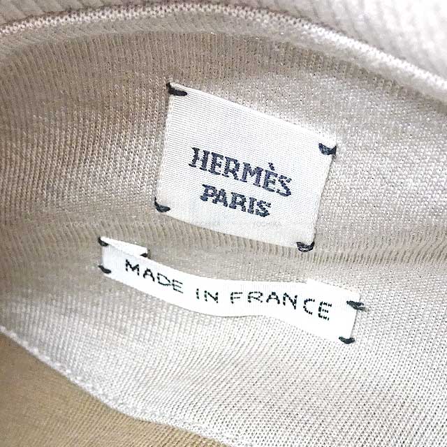 HERMES Sweater Sweatshirt with Serie patch #38 51% cotton/40% silk/9% nylon[EXCELLENT][Authentic]