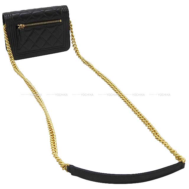 2022 A/W CHANEL Chain wallet BOY CHANEL Matelasse Shoulder Bag Small Noir (Black) Graind Calf(Caviarskin) Mat Gold HW AP2464[EXCELLENT][Authentic]