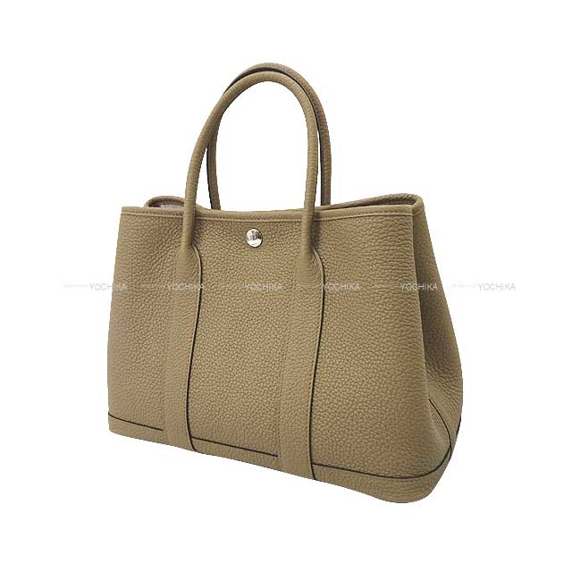 HERMES tote bag Garden Party 30 TPM All Leather Beige Marfa Veau Negonda Silver HW Stamp W[BRAND NEW][Authentic]