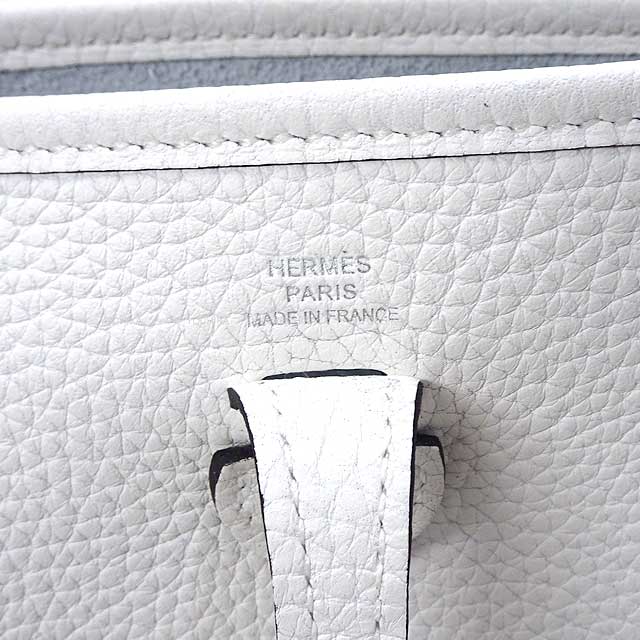 HERMES Shoulder bag Evelyne 16 TPM New White Taurillon Clemence Silver HW Stamp B[BRAND NEW][Authentic]