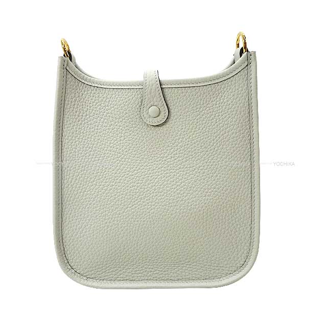 HERMES Shoulder bag Evelyne 16 TPM Gris Neve Taurillon Clemence Gold HW Stamp B[EXCELLENT][Authentic]