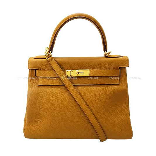 [Pre-loved] HERMES Shoulder bag Kelly28 Retourne Sesami Epsom Souple Gold HW Stamp Y[LIKE NEW][Authentic]