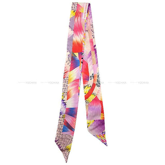 2022SS HERMES scarf Twilly Kyoto Marble Silk Tattoo Rose/Multicolor Silk100%[EXCELLENT][Authentic]