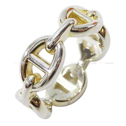 [Pre-loved] HERMES ring Enchainee PM #54 Silver Silver925 (SV925 Ag925) #54 Silver HW[LIKE NEW][Authentic]