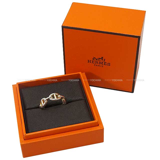 [Pre-loved] HERMES ring Enchainee PM #54 Silver Silver925 (SV925 Ag925) #54 Silver HW[LIKE NEW][Authentic]