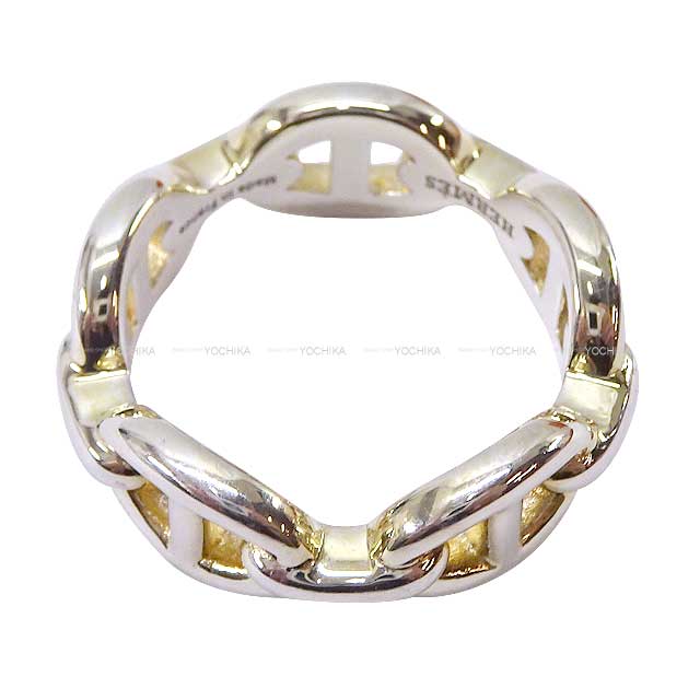 [Pre-loved] HERMES ring Enchainee PM #54 Silver Silver925 (SV925 Ag925) #54 Silver HW[LIKE NEW][Authentic]