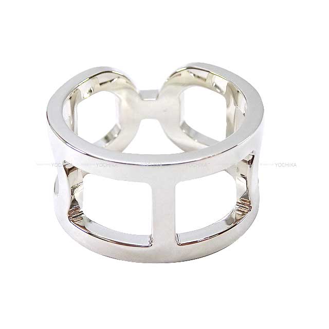 HERMES ring Ever Chaine D'ancre MM #53 Silver Silver925 (SV925 Ag925) #53 Silver HW[EXCELLENT][Authentic]