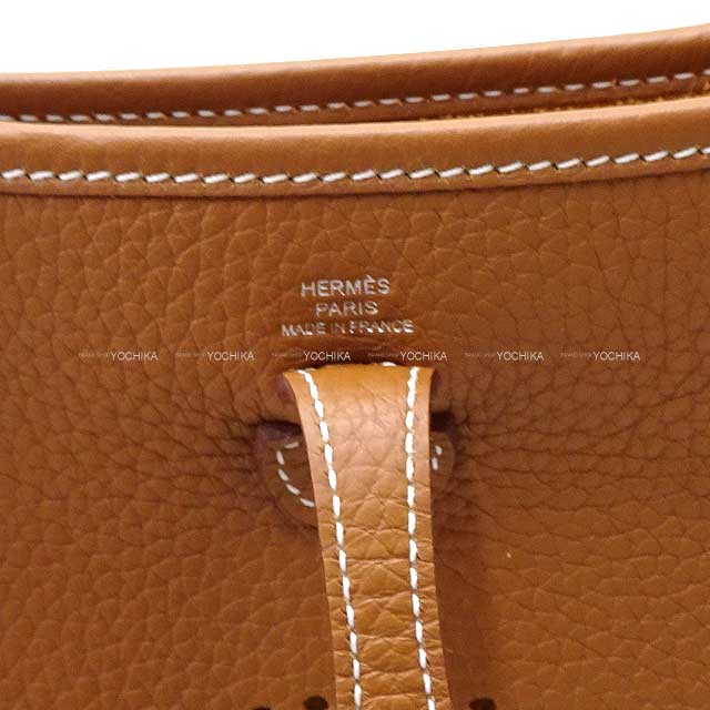 HERMES Shoulder bag Evelyne 16 TPM Amazon Maxi Quadrille Gold/Jaune Citron/Rouge H/Mauve sylvestre Taurillon Clemence/Toile H Silver HW Stamp B[BRAND NEW][Authentic]