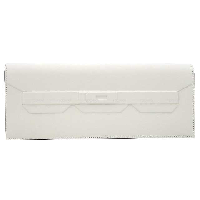 HERMES Clutch bag Pochette Birkin shadow New Gris Perle Evercalf Stamp B[BRAND NEW][Authentic]