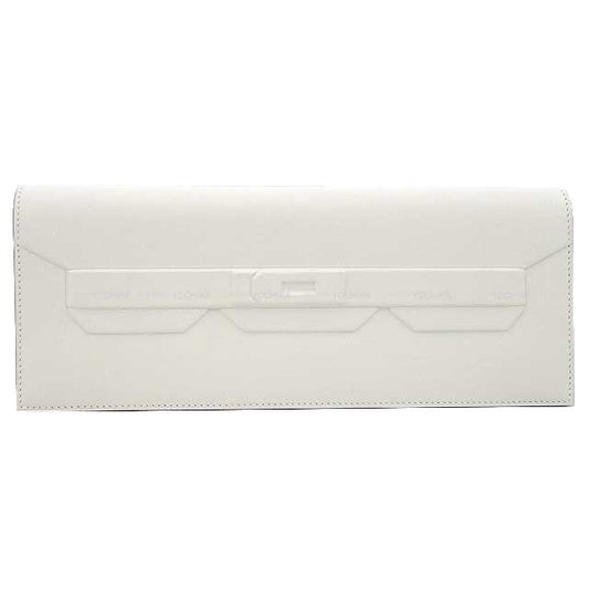 HERMES Clutch bag Pochette Birkin shadow New Gris Perle Evercalf Stamp B[BRAND NEW][Authentic]