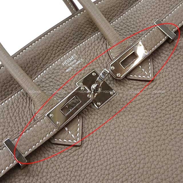 [Pre-loved] HERMES Handbag Birkin25 Etoupe Veau Togo Silver HW Stamp D[LIKE NEW][Authentic]