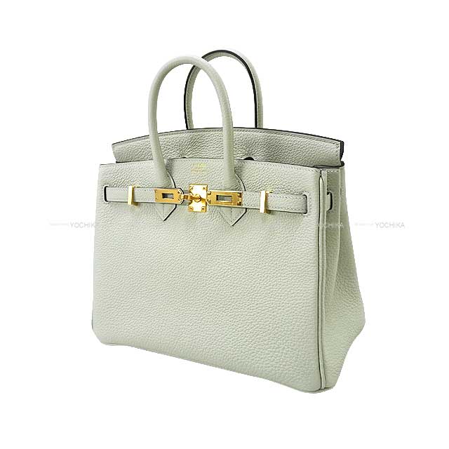 HERMES Handbag Birkin25 Gris Neve Veau Togo Gold HW Stamp B[BRAND NEW][Authentic]