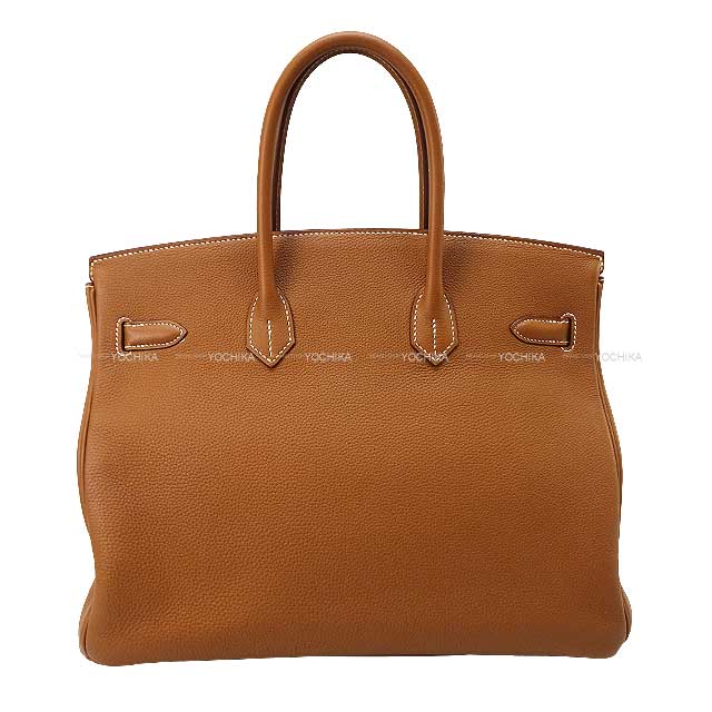 [Pre-loved] HERMES Handbag Birkin35 Gold Veau Jonathan Gold HW Stamp A[USED SA][Authentic]