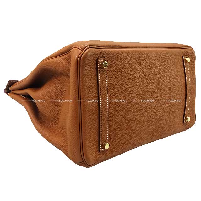 [Pre-loved] HERMES Handbag Birkin35 Gold Veau Jonathan Gold HW Stamp A[USED SA][Authentic]