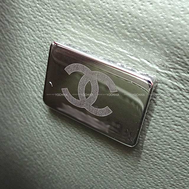 CHANEL Shoulder bag Mini Matelasse 20 COCO Mark Chain Kaki Lambskin Silver HW A69900[EXCELLENT][Authentic]