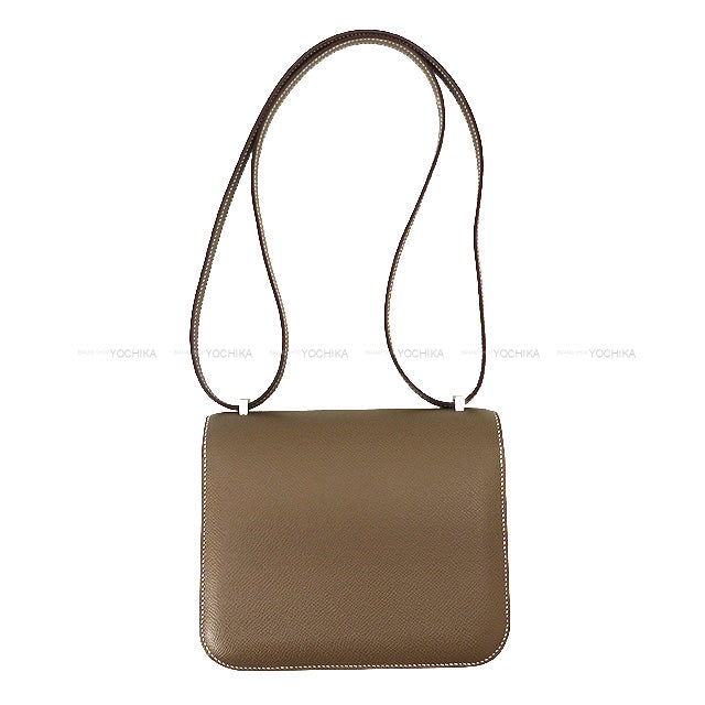 HERMES Shoulder bag Constance 3 18 Miroir Etoupe Veau Epsom Silver HW Stamp B[BRAND NEW][Authentic]