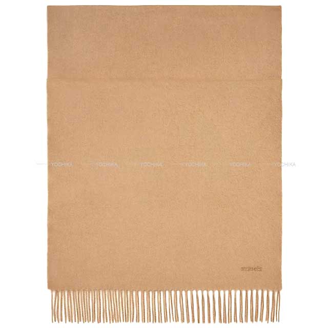 2023AW HERMES muffler Unie Brod’ee GM Beige Fonce Cashmere100%[BRAND NEW][Authentic]