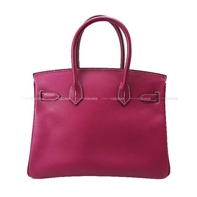 [Pre-loved] HERMES Handbag Birkin30 Candy Tosca/Rose Tyrien Veau Epsom Silver HW Stamp □O[LIKE NEW][Authentic]