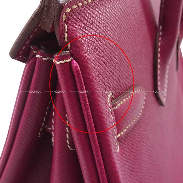 [Pre-loved] HERMES Handbag Birkin30 Candy Tosca/Rose Tyrien Veau Epsom Silver HW Stamp □O[LIKE NEW][Authentic]