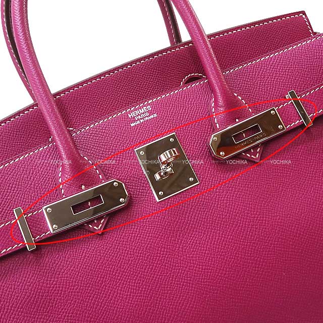 [Pre-loved] HERMES Handbag Birkin30 Candy Tosca/Rose Tyrien Veau Epsom Silver HW Stamp □O[LIKE NEW][Authentic]