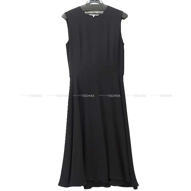 HERMES dress Ladies Long Dress No Sleeve A Line Noir (Black) Silk100%[BRAND NEW][Authentic]