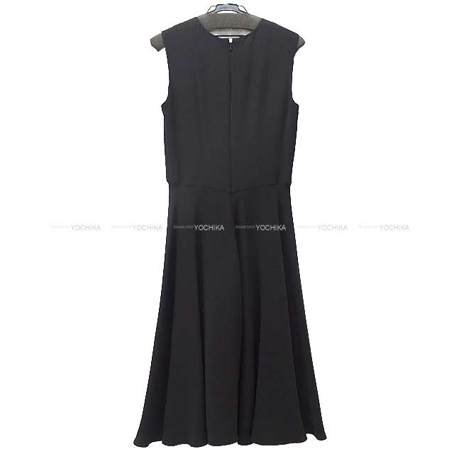 HERMES dress Ladies Long Dress No Sleeve A Line Noir (Black) Silk100%[BRAND NEW][Authentic]