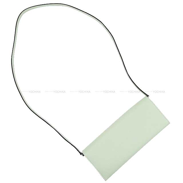 HERMES Clutch bag Maillon ChaineD'ancre Wallet To Go Vert Fizz Veau Epsom Silver HW Stamp B[BRAND NEW][Authentic]