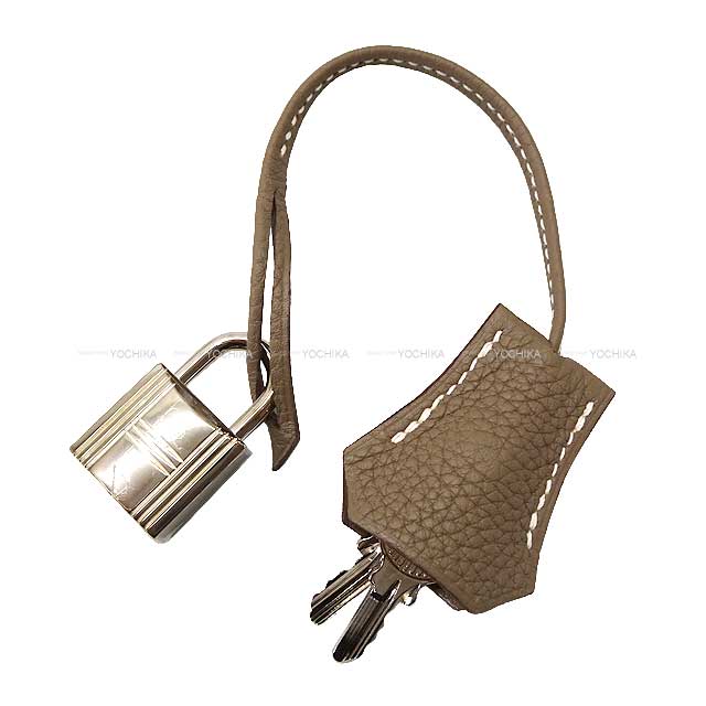 [Pre-loved] HERMES Shoulder bag Kelly28 Retourne Etoupe Veau Jonathan Silver HW Stamp A[USED SA][Authentic]