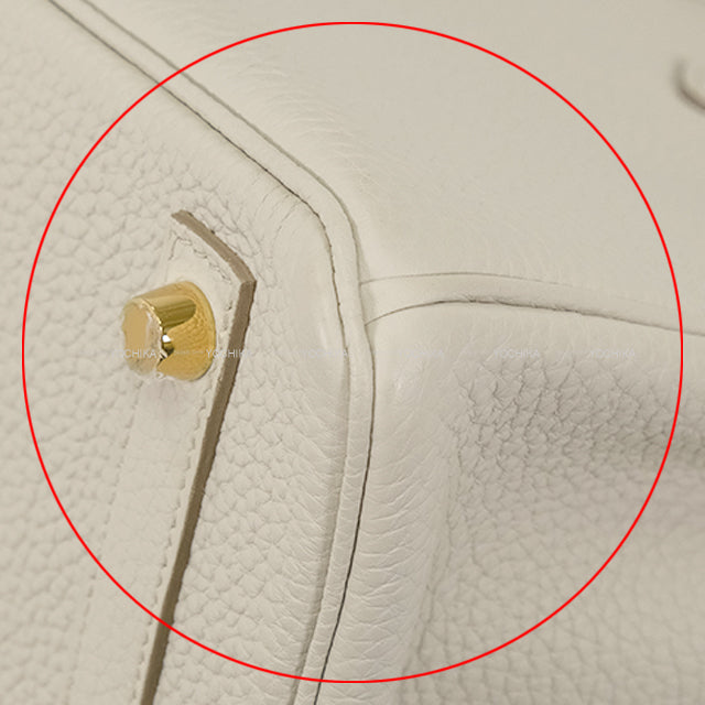 [Pre-loved] HERMES Handbag Birkin25 Beton Veau Togo Gold HW Stamp U[LIKE NEW][Authentic]