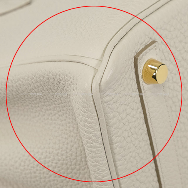 [Pre-loved] HERMES Handbag Birkin25 Beton Veau Togo Gold HW Stamp U[LIKE NEW][Authentic]