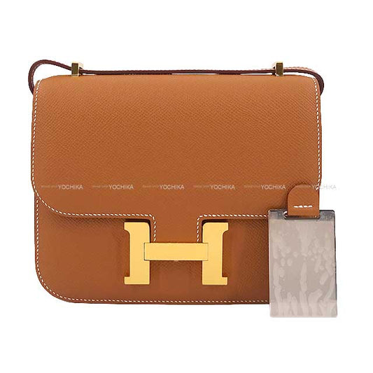 HERMES Shoulder bag Constance 3 18 Miroir Gold Ever Grain Gold HW Stamp B[BRAND NEW][Authentic]