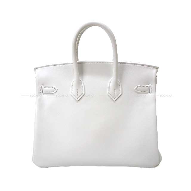 HERMES Handbag Birkin25 New White Veau Swift Silver HW Stamp Ｂ[BRAND NEW][Authentic]