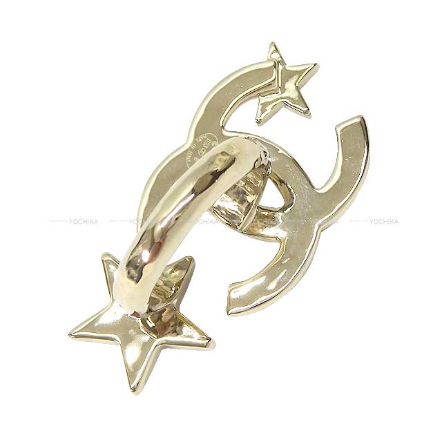 2023 NEW Pret a porter Collection CHANEL ring W Motif COCO Mark & Star Rhinestone #11 #51 Gold HW ABB503[BRAND NEW][Authentic]