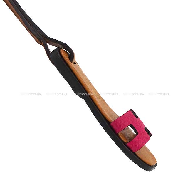 HERMES bag charm Oran Nano Framboise Veau Epsom/Veau Butler/Vache Hunter[EXCELLENT][Authentic]