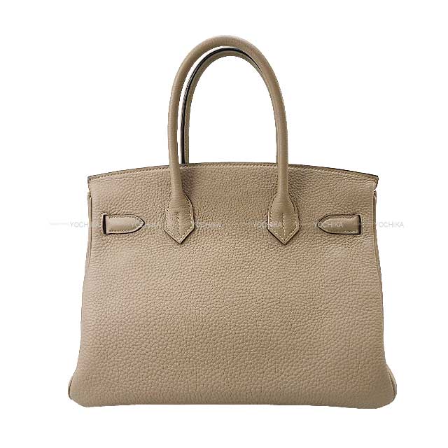 [Pre-loved] HERMES Handbag Birkin30 Gris Tourterelle Veau Jonathan Silver HW Stamp T[LIKE NEW][Authentic]