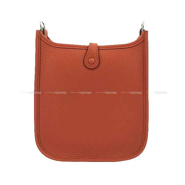 HERMES Shoulder bag Evelyne 16 TPM Amazon Maxi Quadrille Cuivre(6C)/Chai(0M)/Nata(I2)/Blue brume (T0) Taurillon Clemence Silver HW Stamp B[BRAND NEW][Authentic]