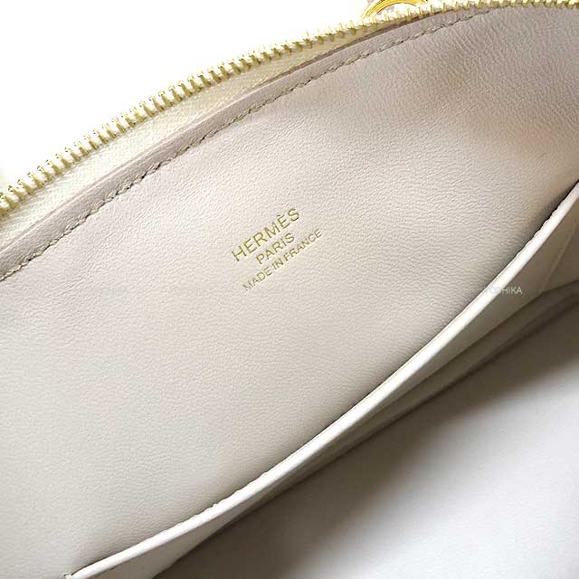 HERMES Shoulder bag Bolide 1923 20 mini Beton Evercolor Gold HW Stamp B[EXCELLENT][Authentic]