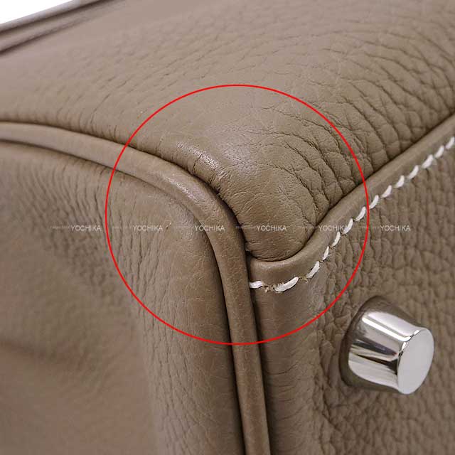 [Pre-loved] HERMES Shoulder bag Kelly32 Retourne Etoupe Veau Jonathan Silver HW Stamp A[LIKE NEW][Authentic]